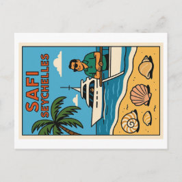 Vintage vykort - Afrikan Öster