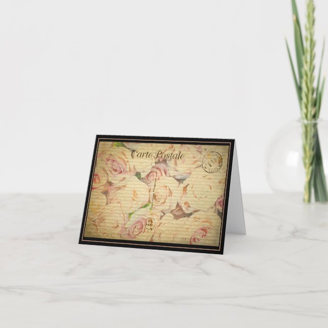 Vintage vykort Alla hjärtans dag (Framsida)