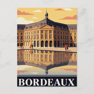 Vintage vykort Bordeaux