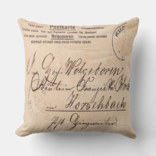 Vintage vykort Dekorativ kudde