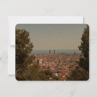 Vintage vykort från Barcelona