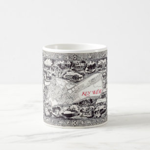 Vintage vykort från Key West Kaffemugg