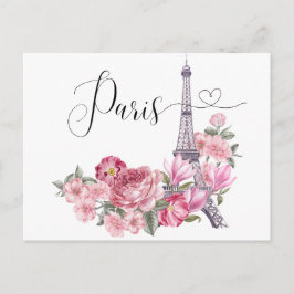 Vintage vykort från Paris
