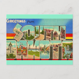 Vintage vykort från South Dakota 