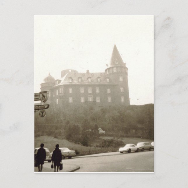 Vintage vykort - Genovevaburg Mayen (Framsida)