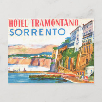 Vintage vykort - Hotel Tramontano Sorrento-Italien