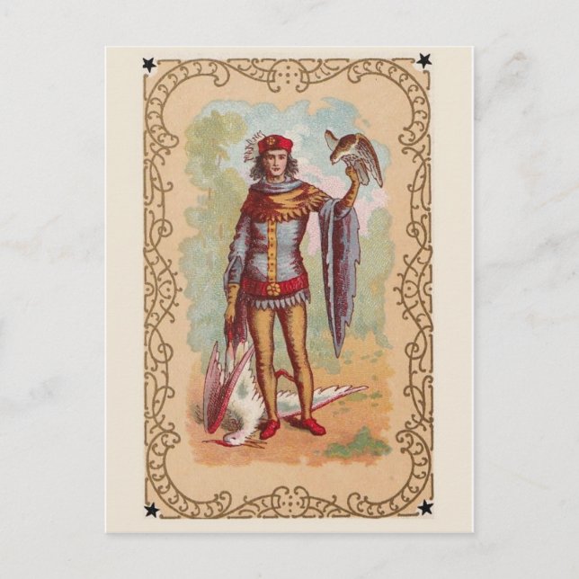 Vintage vykort illustration (Framsida)