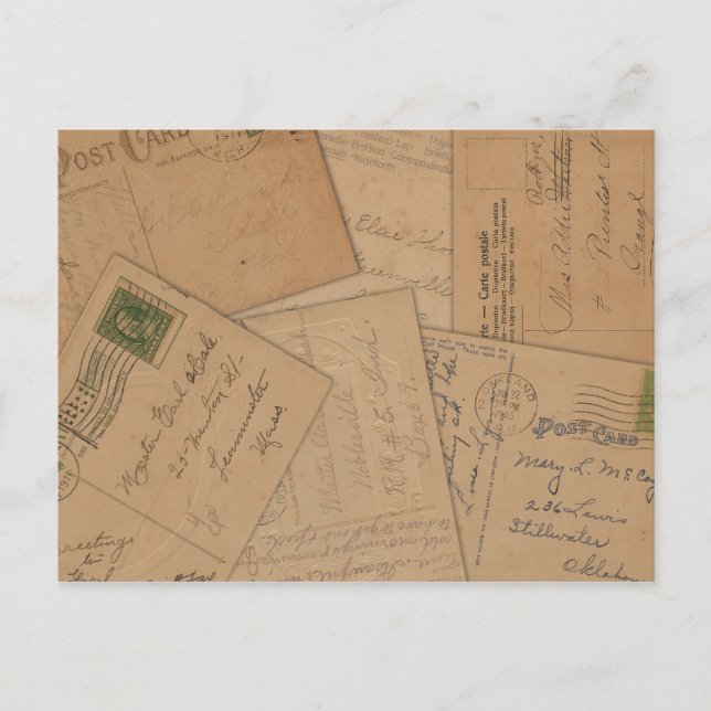 Vintage vykort - kollage (Framsida)