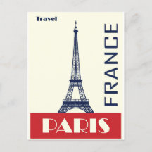 Vintage vykort Paris vykort