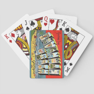 Vintage vykort Savannah Beach 2-uppspelningskort Casinokort