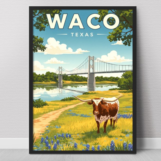 Vintage Waco Texas Poster (Skapare uppladdad)