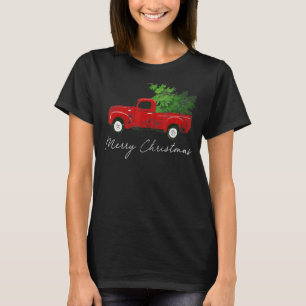 Vintage Wagon Julgran om Julafton-förskjutning av T Shirt