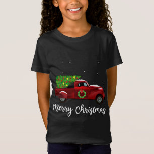 Vintage Wagon Julgran om Julafton-förskjutning av T Shirt