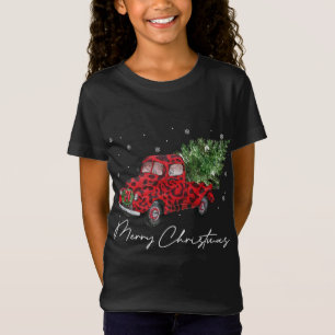 Vintage Wagon Julgran om Julafton-förskjutning av T Shirt