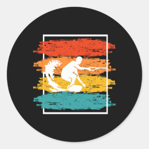 Vintage Wakeboarding Wakesurfing Wakesurfer Runt Klistermärke