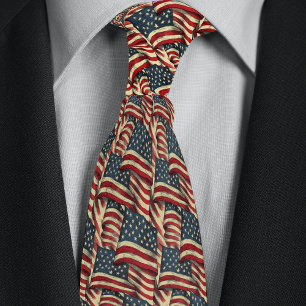 Vintage Waking American Flagga Slips