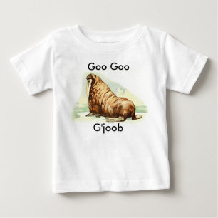 Vintage Walrus Goo Goo G'Joob Parody 1960-talet Tee Shirt