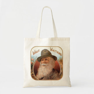 Vintage Walt Whitman porträtt av poetförfattare Tygkasse