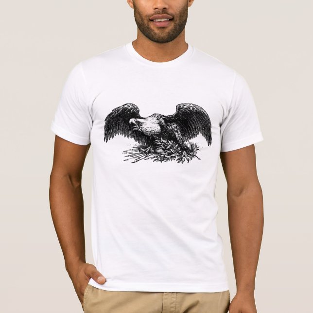 Vintage War Eagle Tee Shirt (Framsida)