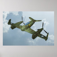 Vintage Warbird-flyg Militär luftfarts konst
