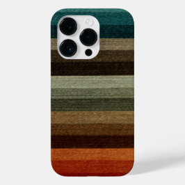 Vintage Warm Autumn Stripe Mönster, Earth Tones