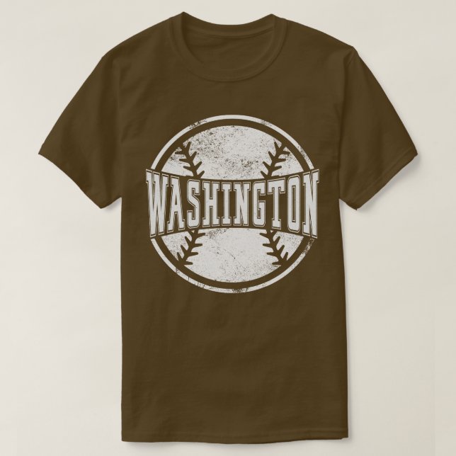 Vintage Washington Baseball Baseball Team Gift T Shirt (Design framsida)
