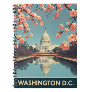 Vintage Washington D.C. Anteckningsbok