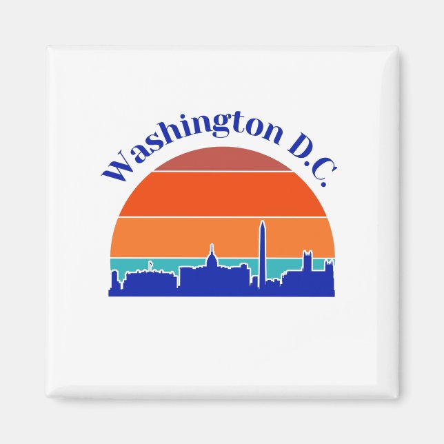 Vintage Washington D.C. Magnet (Framsidan)