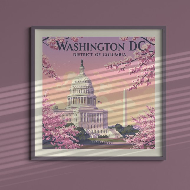Vintage Washington D.C. Poster (Skapare uppladdad)