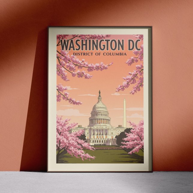 Vintage Washington D.C. Poster (Skapare uppladdad)