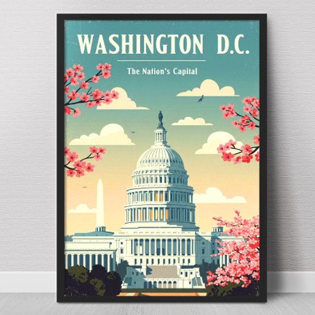 Vintage Washington D.C. Poster (Skapare uppladdad)