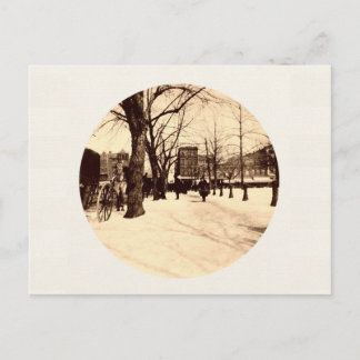 Vintage Washington DC i Snö vid jul Helg Vykort