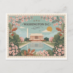 Vintage Washington DC Resor Helg Vykort