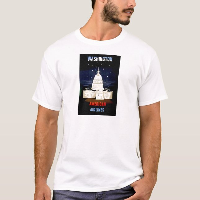 Vintage Washington DC-resor T-shirt (Framsida)