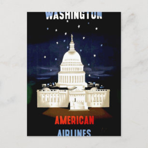 Vintage Washington DC-resor Vykort