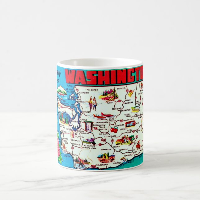 Vintage Washington Kartongskåp Kaffemugg (Center)