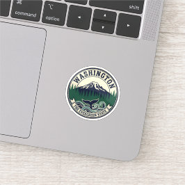 Vintage Washington State-symbol Klistermärken