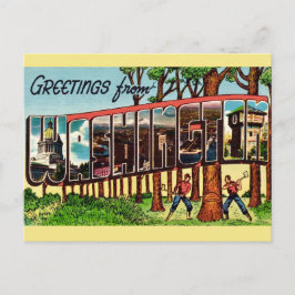 Vintage Washington State Vykort