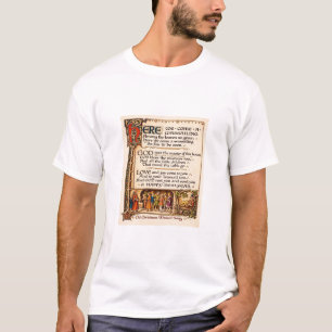 Vintage Wassail-sång Illuminerad manuskriptkonst T Shirt