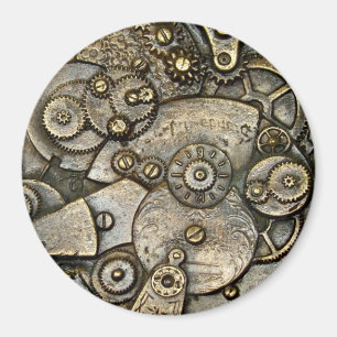 Vintage Watch-mekanism Rund magnet