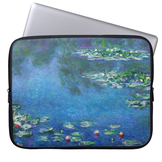Vintage Water Lilies by Claude Monet Laptop Fodral (Framsidan)