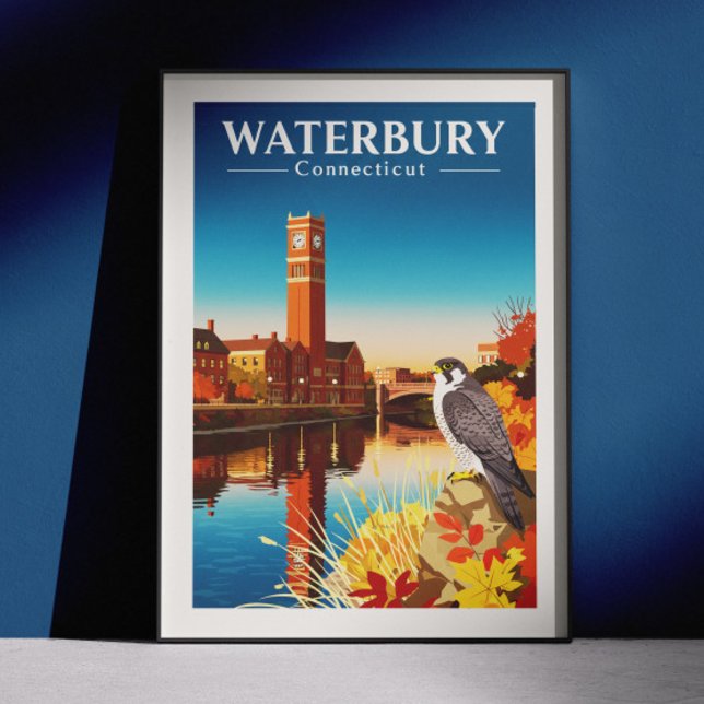 Vintage Waterbury Connecticut Poster (Skapare uppladdad)