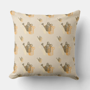 Vintage Watercan Patio Pillow Utomhuskudde