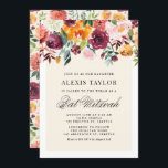 Vintage Watercolor Autumn Blooms Bart Mitzvah Inbjudningar<br><div class="desc">Familjen Inbjudan och vänner till ditt evenemang med den här anpassadet blommigt bat mitzvah inbjudan. Den har vattenfärgsblommor och en passande bakgrund. Den sänkta blommigtens bat mitzvah inbjudan kommer att vara perfekt för höst- eller höstevenemang. Anpassa genom att lägga till information. Matchande objekt är tillgängliga.</div>