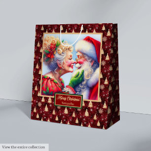 Vintage Watercolor Claus - lite julklapp