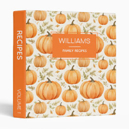 Vintage Watercolor Pumpkins Personlig Recipes