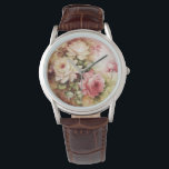 Vintage Watercolor Ro Victorian Flowers Blommigt Armbandsur<br><div class="desc">Vintage Watercolor Ro Victorian Stil Flowers Blommigt Women's Dam Watch. Vintage blomma mönster dam,  underbar för Bröllop Möhippa Gift,  Bridesmaid Gift,  Mors dag Gift eller Valentine Gift. Copyright 2016-Present | ©riverme* | Alla reserverade Höger</div>
