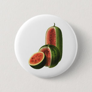 Vintage Watermelons Tall Round, Organic Food Fruit Knapp