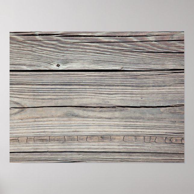 Vintage Weasted Wood Background - Old Board Poster (Framsidan)