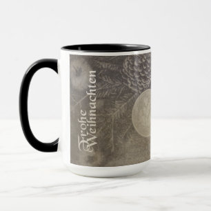 Vintage-Weihnachtsmotiv mit Keksen und Kaffee Mugg